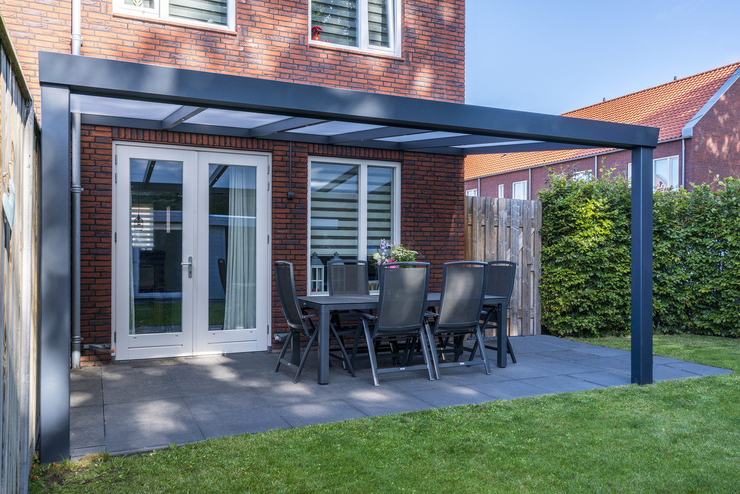 Giallo Aluminium-Terrassenüberdachung – Maximale Freiheit ohne störende Pfosten